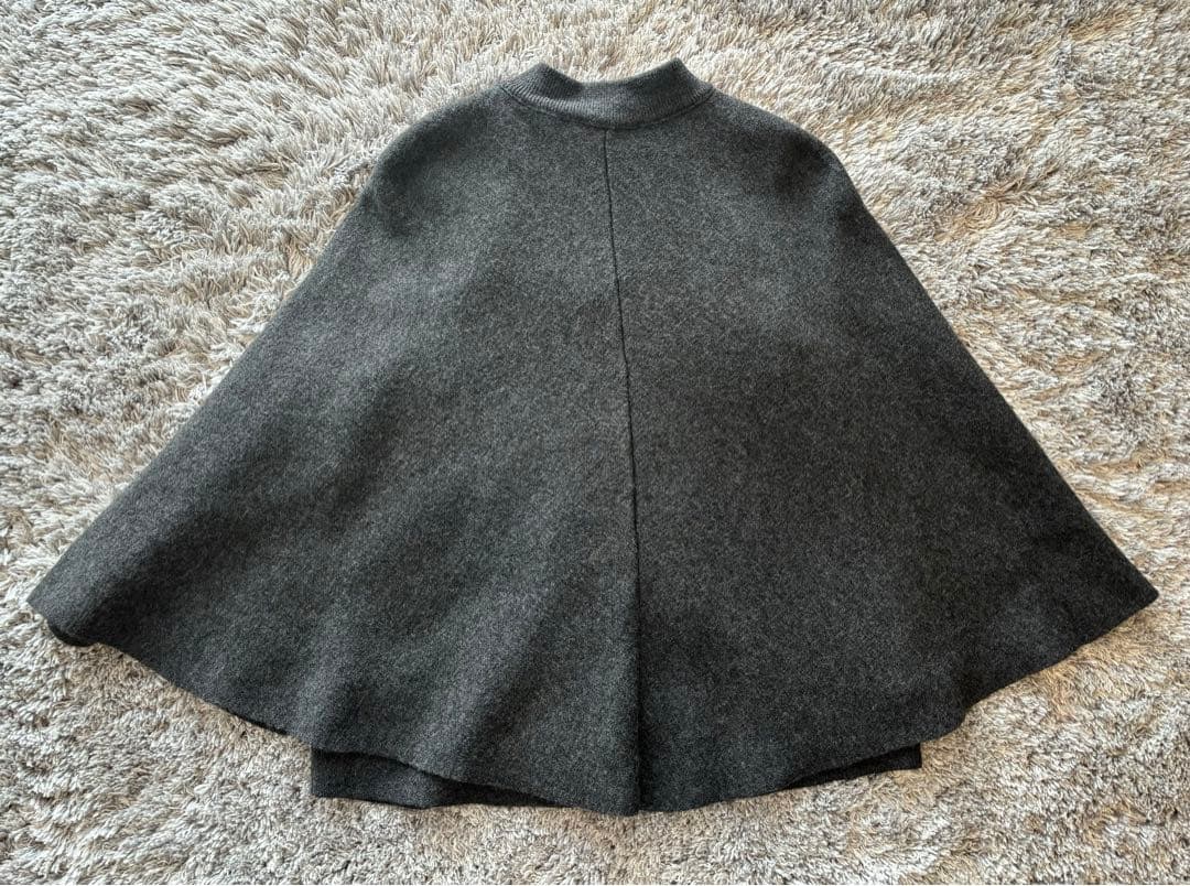 ZARA ニットケープコート サイズS - メルカリ