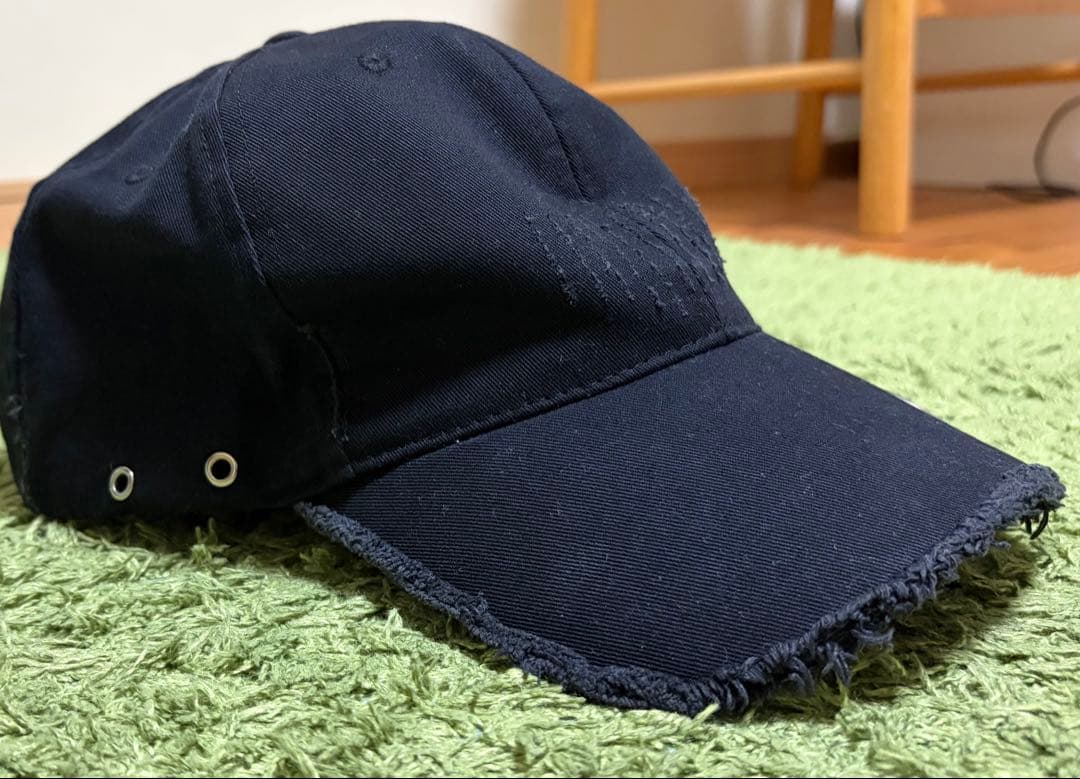 GRANCY アイレットデザイン ダメージキャップ ブラック - メルカリ