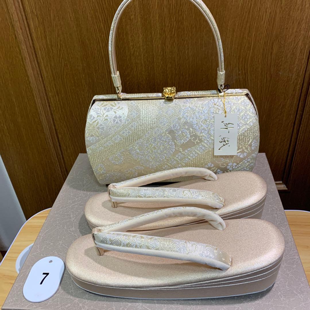 草履バッグ　沙織　Ｌサイズ NISHIORI 低反発 紗織 草履バッグセット 2点セット 高級 選べる草履 2