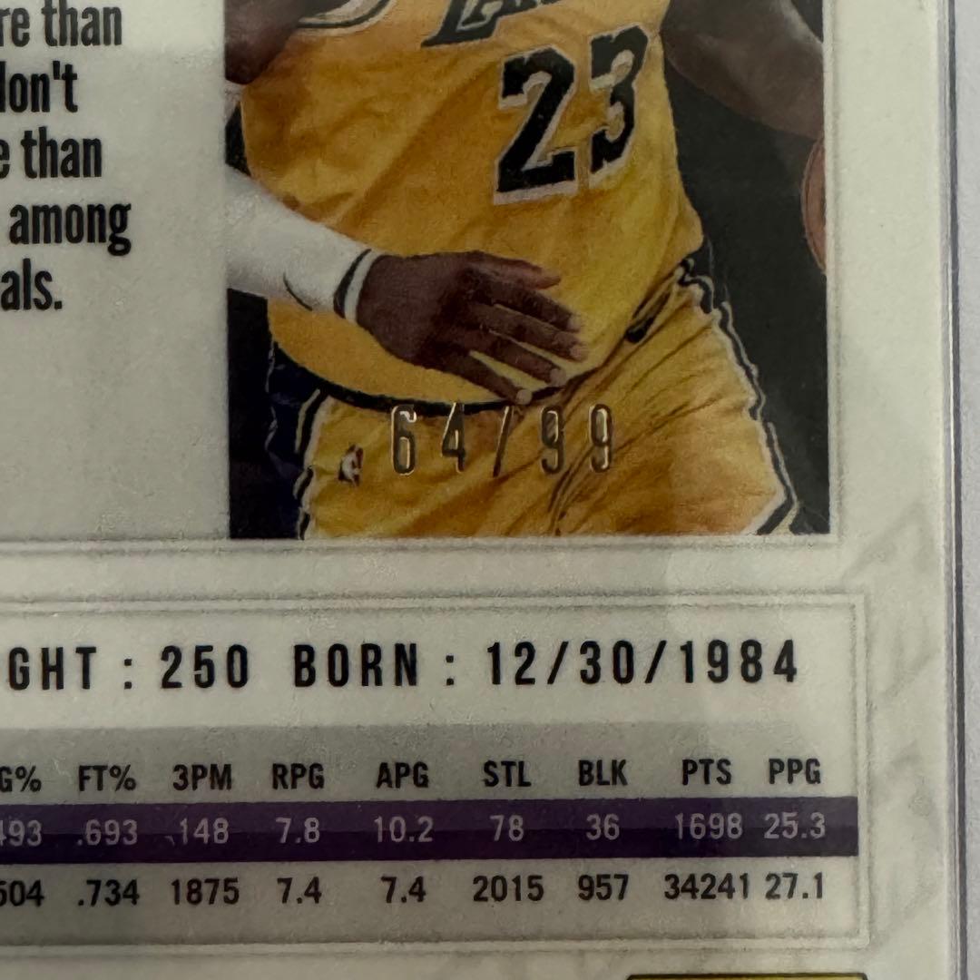 レブロンジェームズ 64/99 PSA10 NBA トレカ カード レイカーズの通販