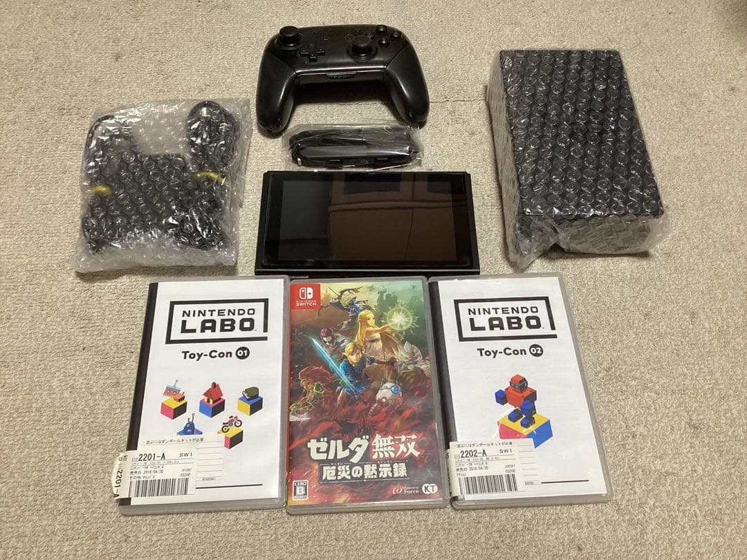 よ*こ様 Nintendo Switch 本体 + Labo1.2 + ゼルダの Amazon.co.jp: Nintendo Switch(有機ELモデル) ゼルダの伝説