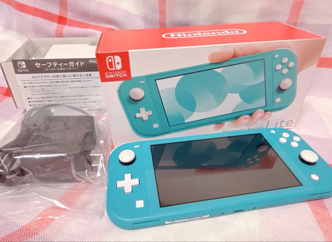 ほぼ新品★Nintendo Switch Lite 本体＆microSD32GB Nintendo Switch Lite, Turquoise, Handheld Console, Japanese