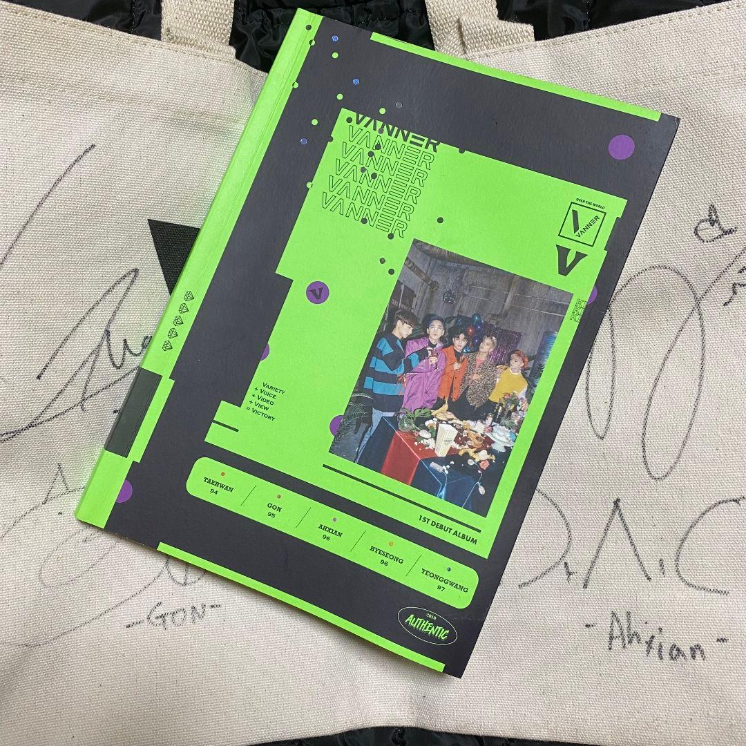 VANNER デビューアルバム サイン入りトートバッグ VANNER【HANTEO JAPAN MALL】