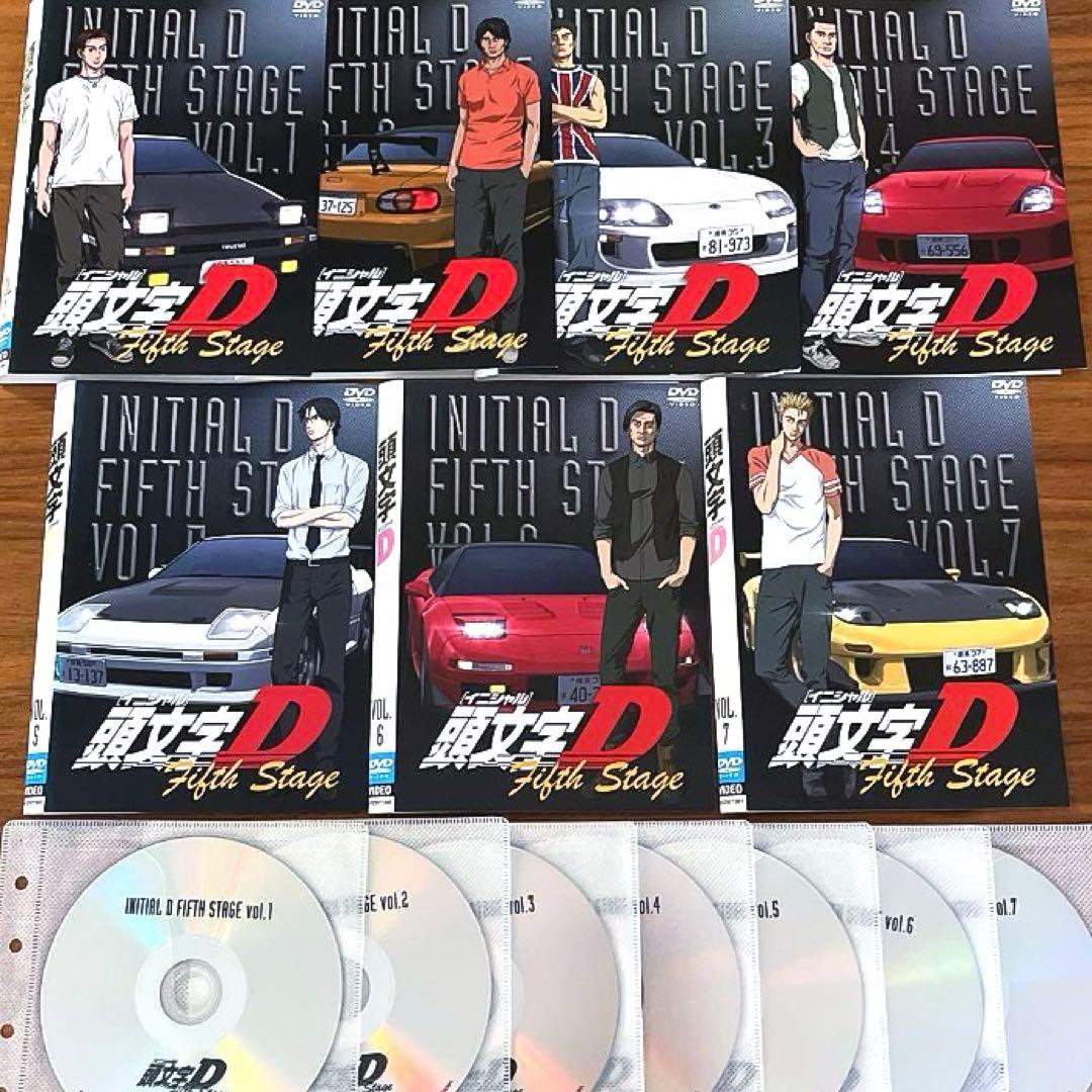 頭文字D Fifth Stage 5期　DVD 全7巻　全巻セット Amazon.co.jp: 頭文字 イニシャル D Fifth Stage [レンタル落ち] 全7巻