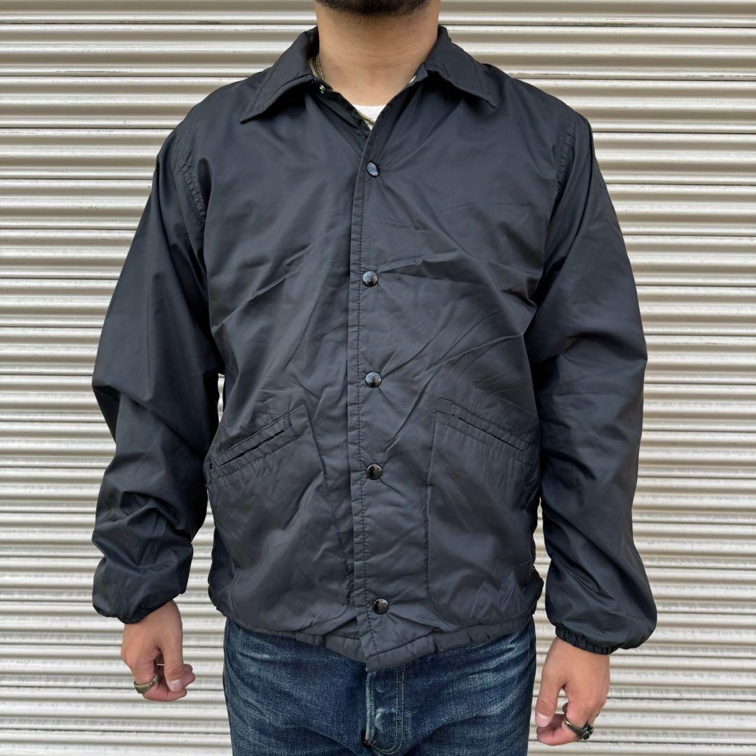 希少なブラック 70s WEST WIND ナイロンコーチジャケット Sサイズ