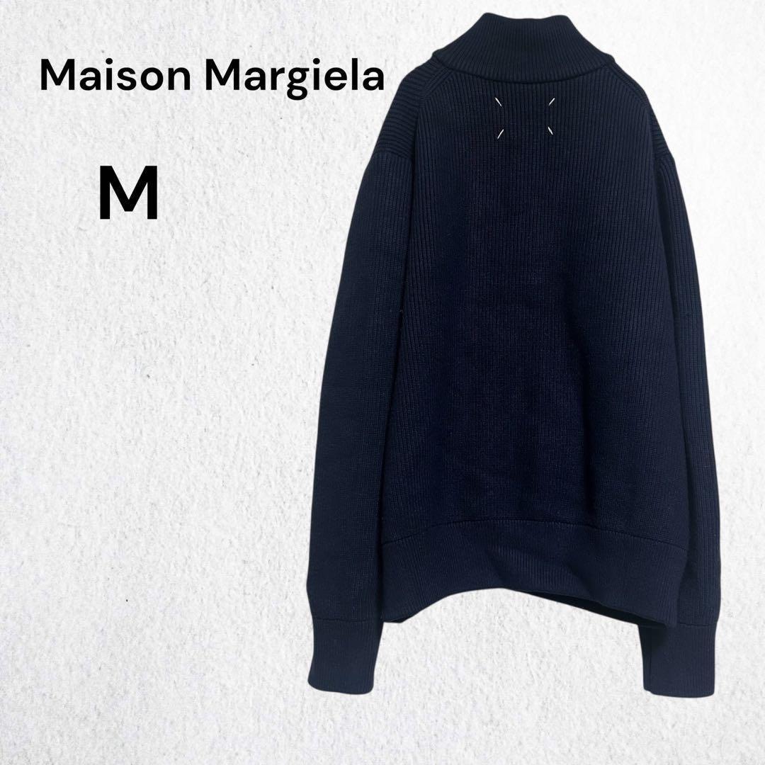 Maison Margiela マルジェラ ドライバーズニット M ネイビー - メルカリ