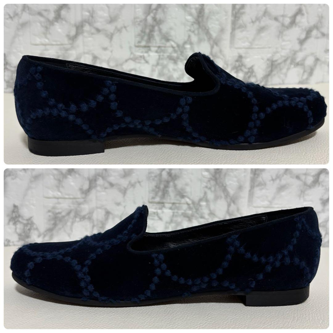 美品✨ミナペルホネン タンバリン ベルベッド フラット シューズ 37