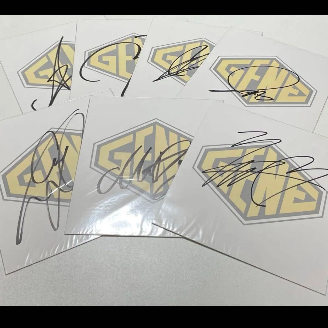 GENERATIONS from EXILE TRIBE 直筆 サイン色紙 全員 - メルカリ