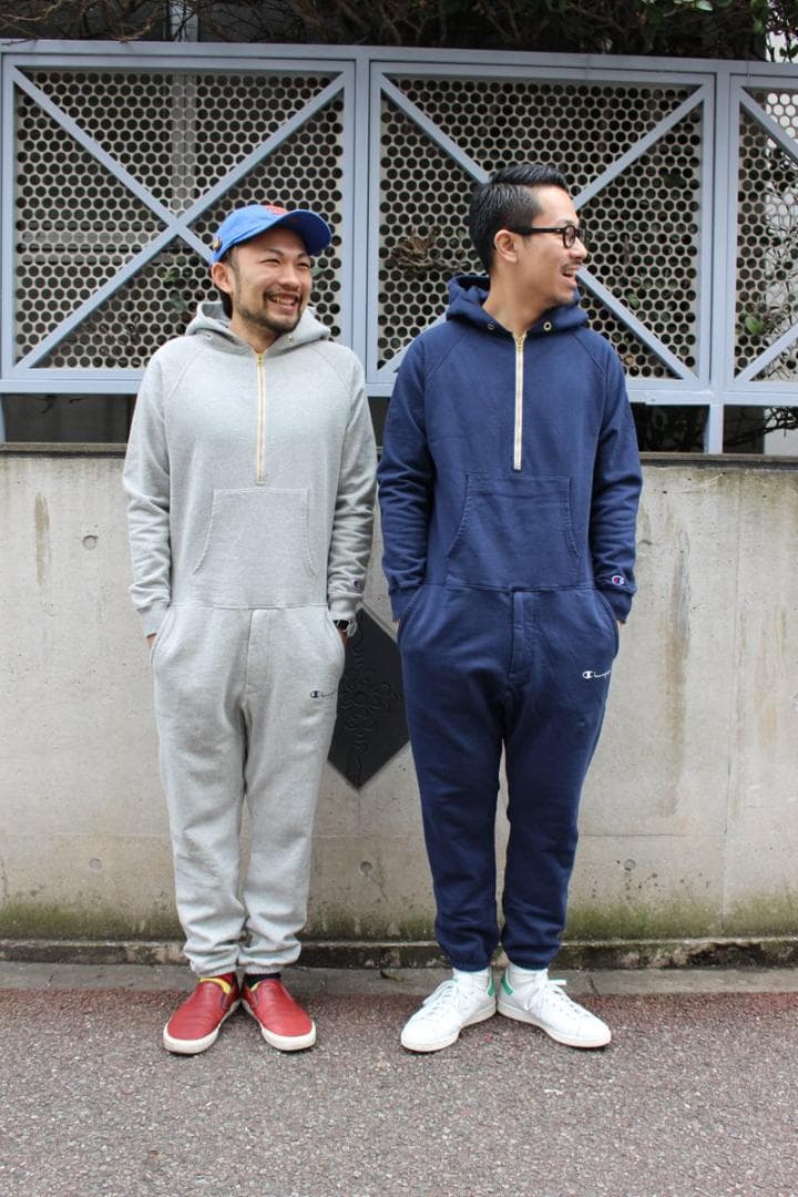 チャンピオン×nanamicaナナミカ/オールインワン/スウェット/ネイビー