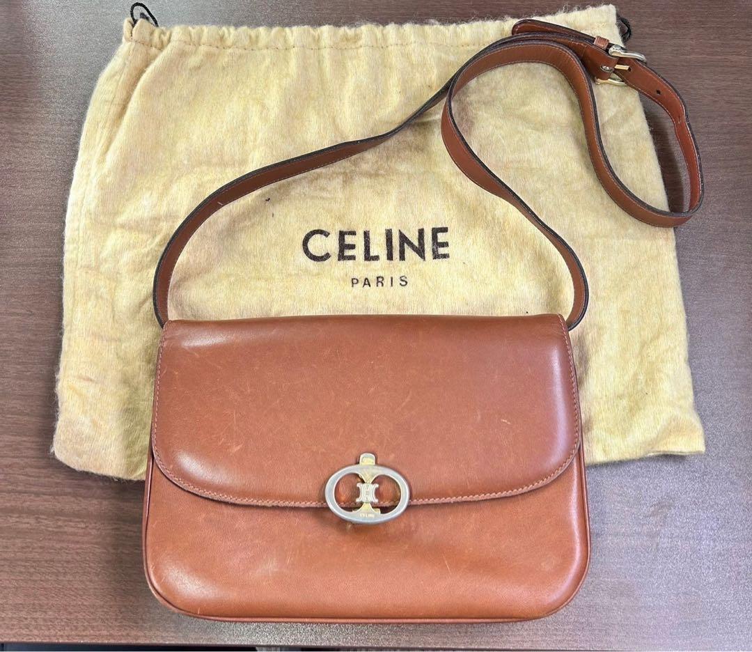 CELINE ブラウン ショルダーバッグ　ビンテージ品 CELINE（セリーヌ） ショルダーバッグ マカダム PVC ブラウン