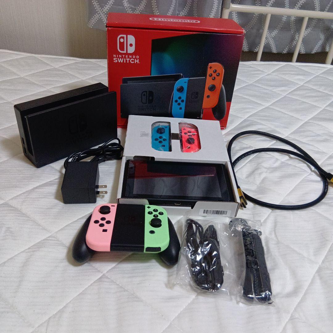 Nintendo Switch ネオンピンク/ネオングリーン Amazon.co.jp: 【任天堂純正品】Joy-Con (L) ネオングリーン/ (R