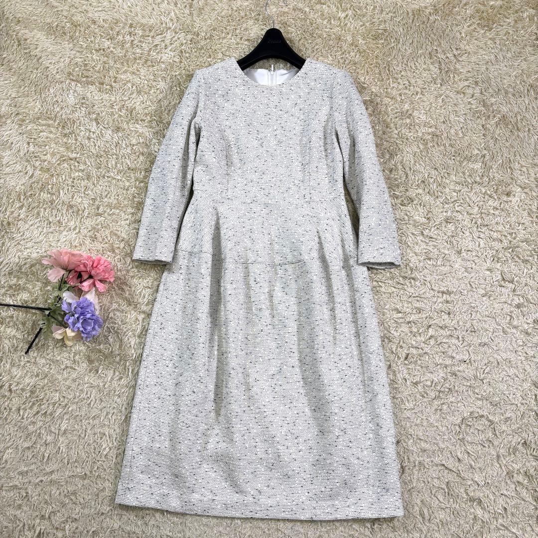 アナイ2024s ツイードジャージーコクーン 膝丈ワンピース 36 - メルカリ
