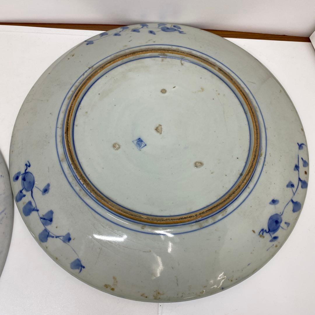 古伊万里 染錦 染付大皿4枚 美人画木箱付 タニコ 東さ7-0626⑥ - メルカリ