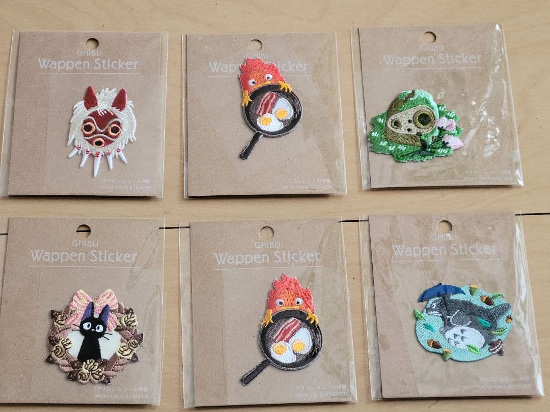 スタジオジブリ ジブリパーク 刺繍ワッペン 6枚セット 新品 - メルカリ