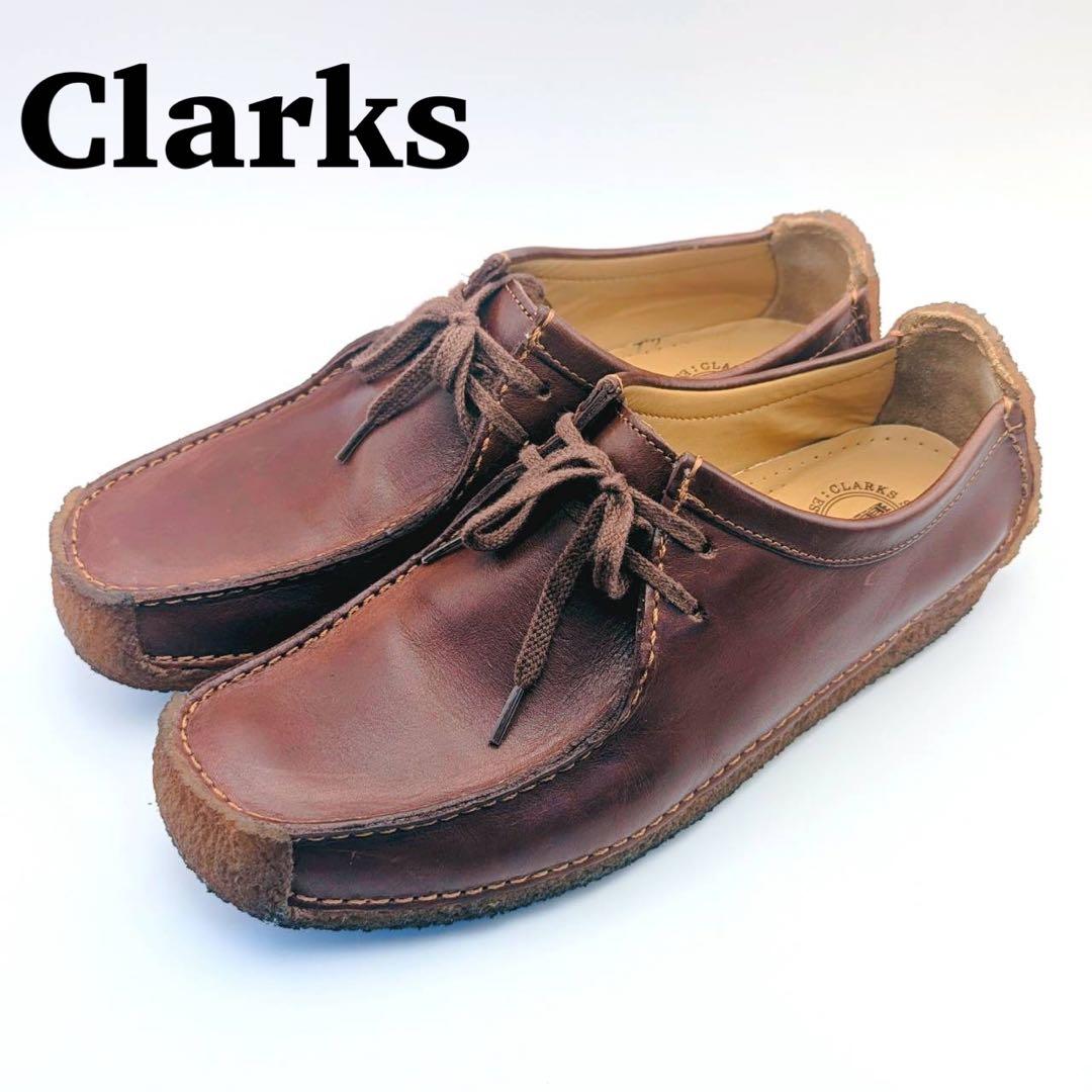 【極美品】Clarks クラークス ナタリー カジュアルシューズ ブラウン 27 クラークス Clarks カジュアルシューズ Natalie ナタリー 26118638