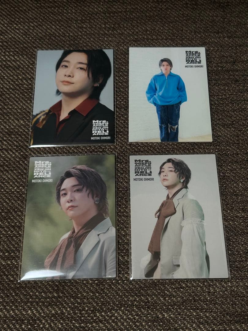 Mrs. GREEN APPLE 大森元貴 フォトカード セット リライアンス - メルカリ
