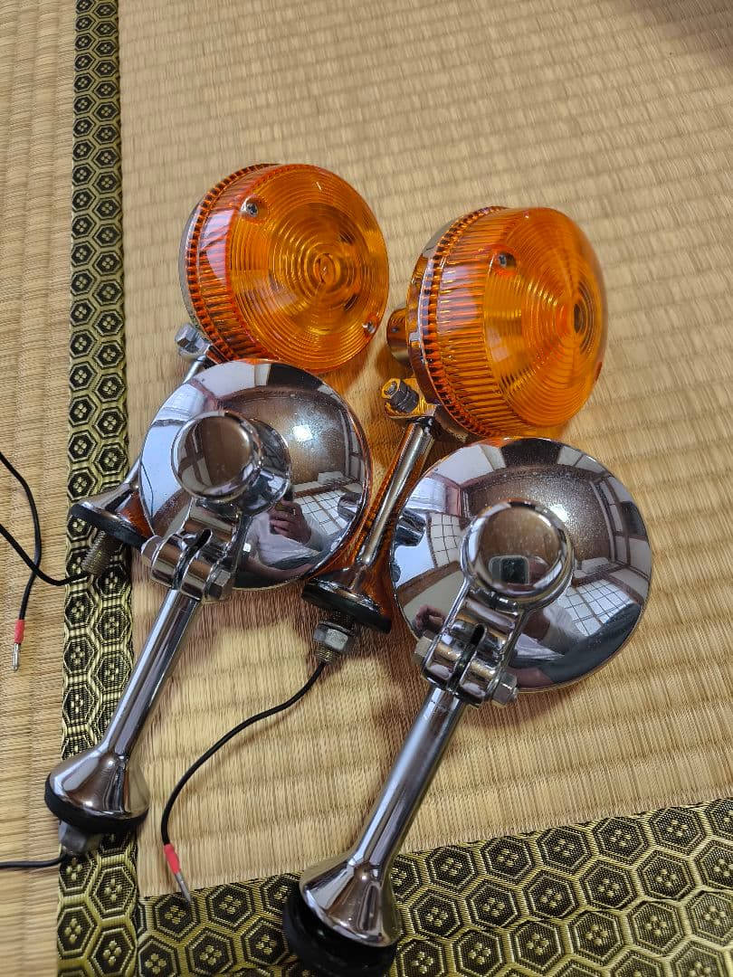 W650 オレンジ 丸型ウィンカー 4個セット W3 - メルカリ