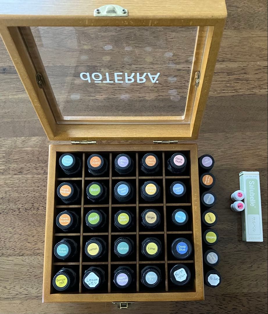 ドテラ精油15ml 21本 5ml 11本、サルベル、ケース付 入浴剤や石鹸作り サルベル | doTERRA Essential Oils