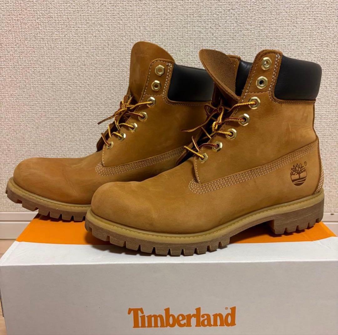 Timberland ブラウン ハイカットブーツ Timberland 6in Premium Boots DARK BROWN （ティンバーランド 6インチ