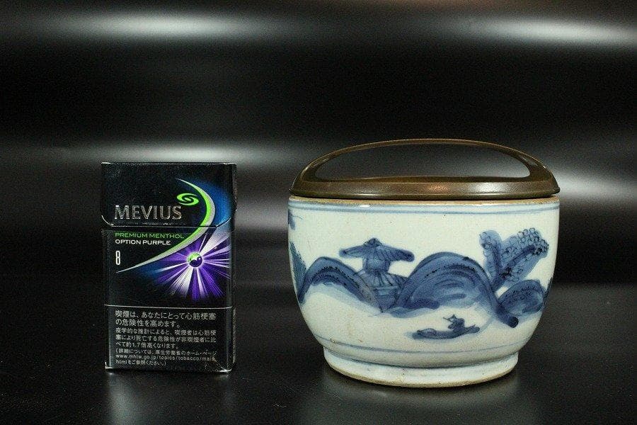 中国美術 古染付 山水舟紋 香炉 碗 明 旧家蔵出 - メルカリ