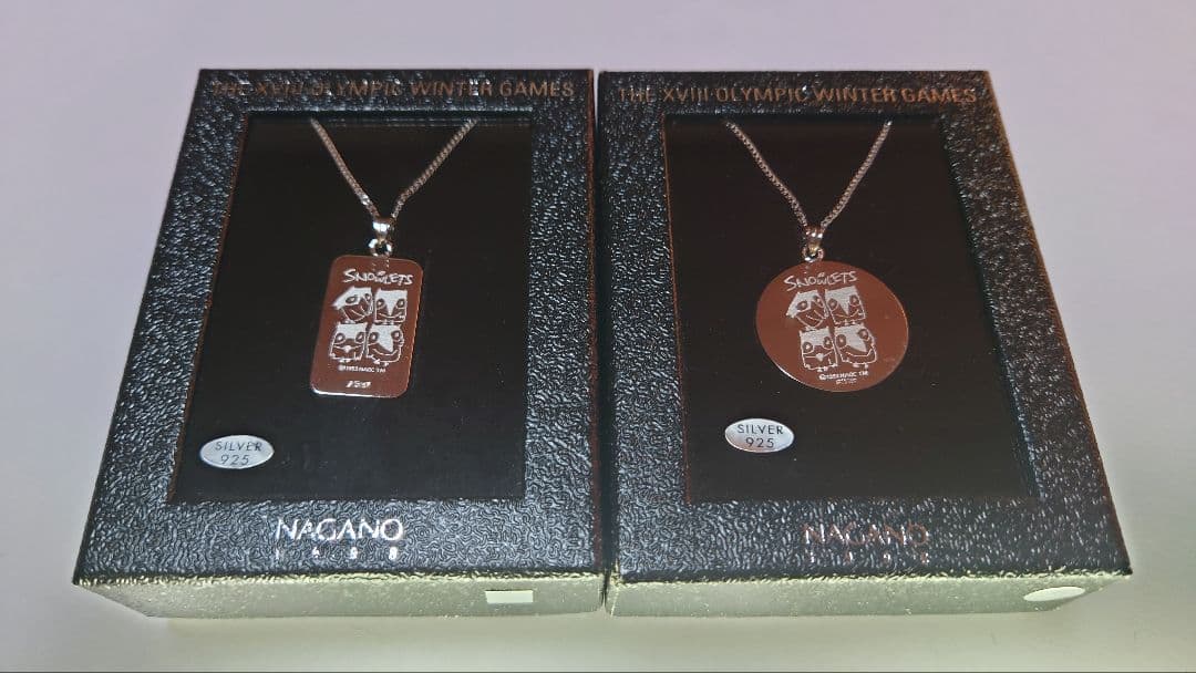長野オリンピック 1998 グッズ シルバー925ネックレス 2個セット