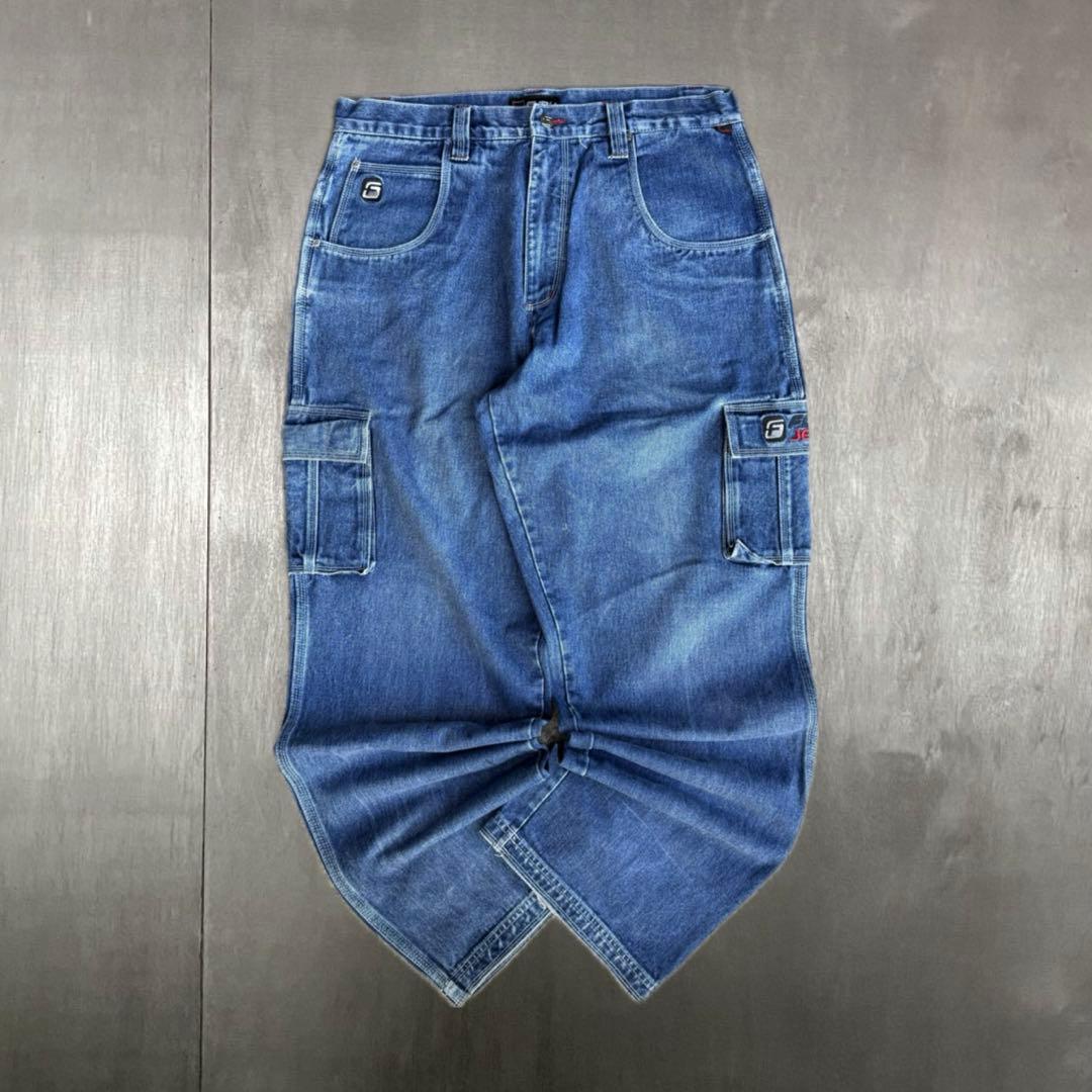 90s FUBU hiphop バギー カーゴ デニム w38 - メルカリ