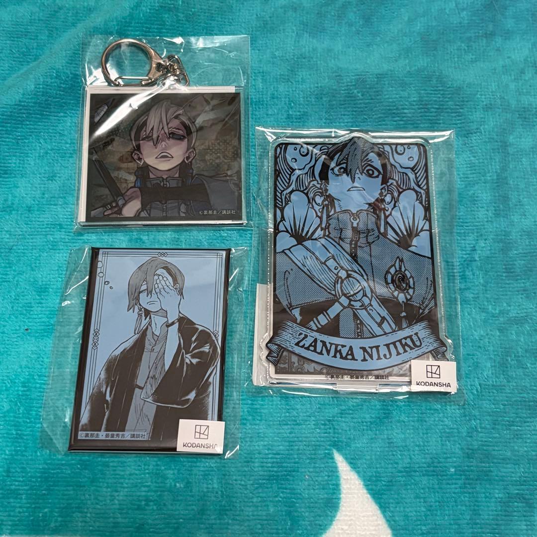 ガチアクタ まるくじ ザンカ ニジク スクエア缶バッジ アクリル