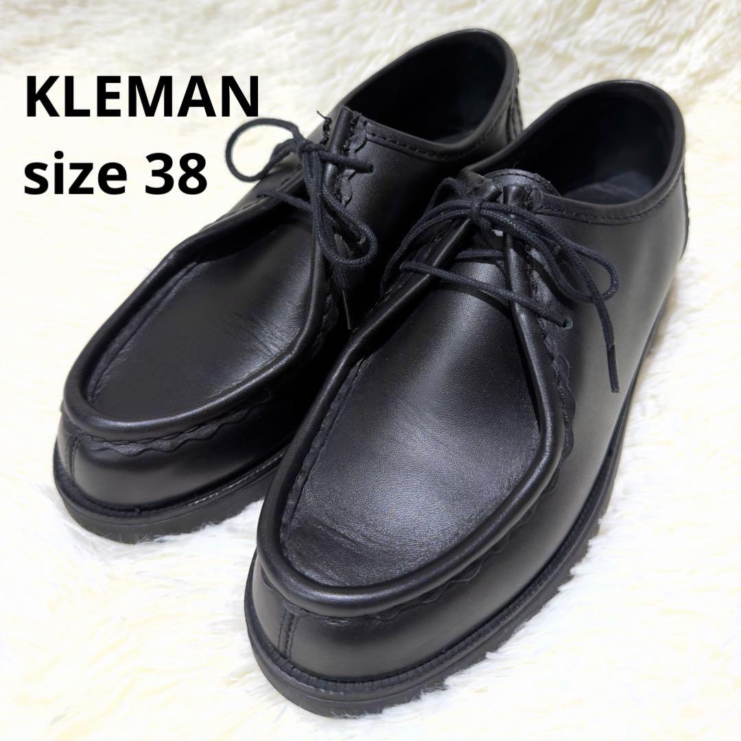 極美品✨KLEMAN クレマン パドラー　チロリアンシューズ ブラック 38 PADROR] KLEMAN(クレマン)PADROR(パドラー)/チロリアンシューズ/レザー
