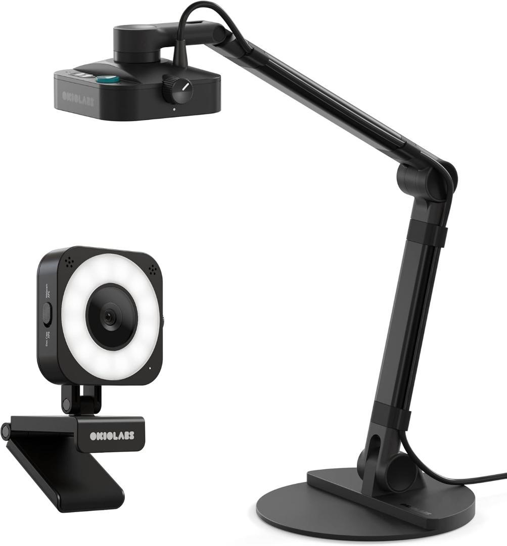 OKIOLABS OKIOCAM X1 WEBカメラ 4K 800万画素 OKIOCAM X1 Dual-Mode Document Camera & Webcam 8MP with Light and
