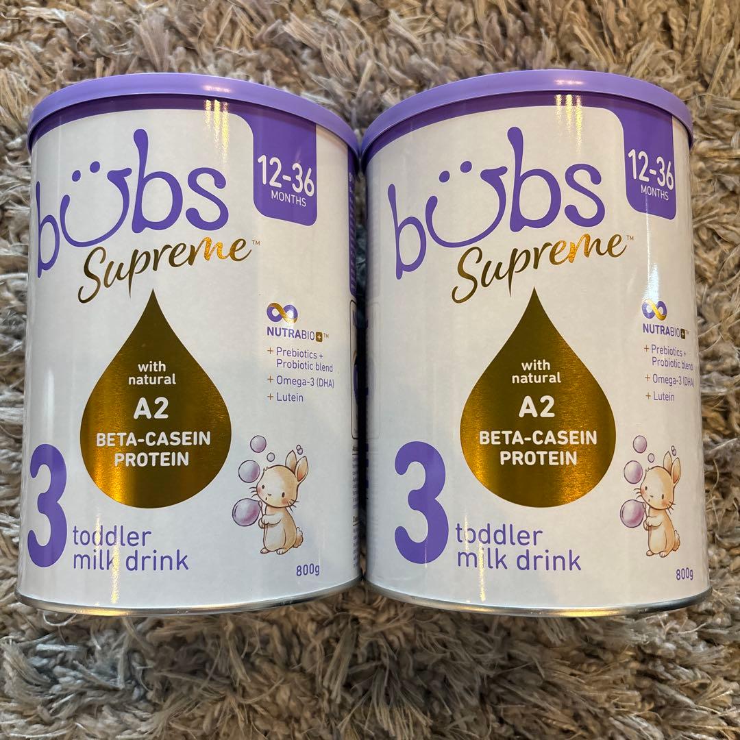 むのしんBubs バブズ オーガニック粉ミルク800gステップ3 Bubs バブズ オーガニック粉ミルク 800gステップ3 4缶セット Bubs