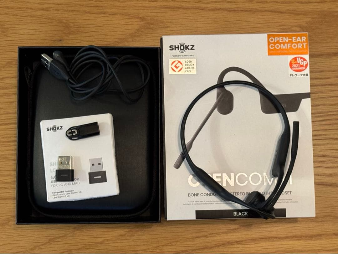 SHOKZ OPENCOMM 骨伝導ヘッドセット OpenComm2 ビジネス骨伝導ヘッドセット - Shokz(ショックス) 日本