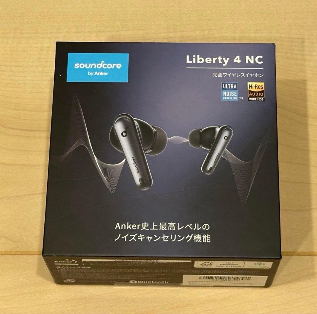 【新品未使用】soundcore Liberty 4 NC イヤホン ブラック Soundcore Liberty 4 NC | ノイズキャンセリングと長時間再生への