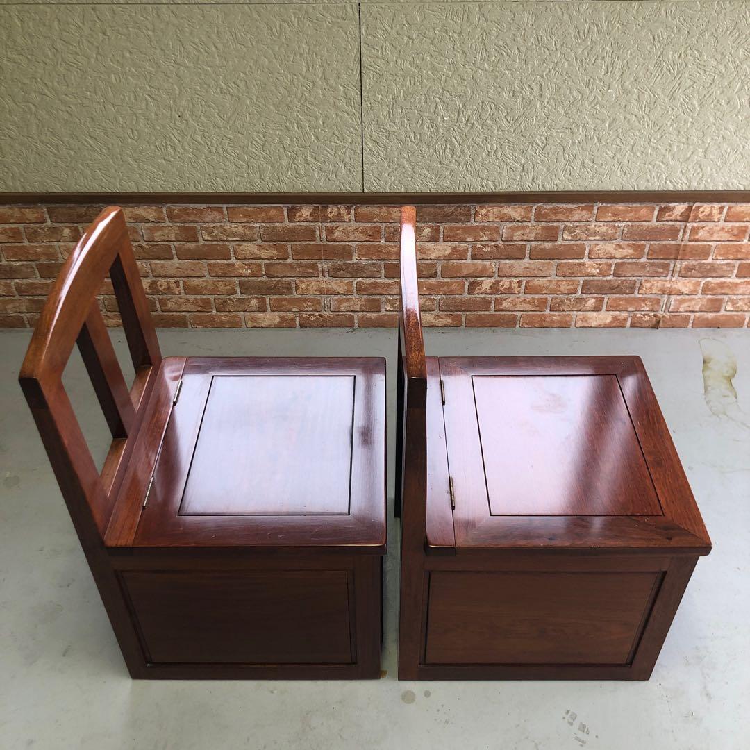 民藝家具 囲炉裏チェア(1/2) 座面下収納・引出し付き