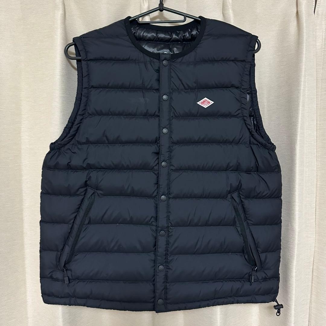 ダントン クルーネックインナーダウンベスト ブラック 楽天市場】【DANTON(ダントン)】インナーダウンクルーネックベスト