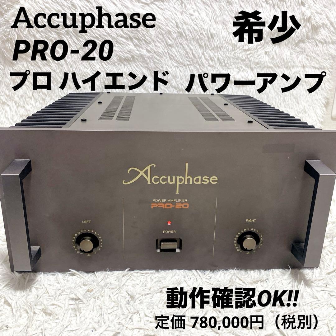 希少 Accuphase PRO‑20 パワーアンプ プロ用 ハイエンド 高級 Accuphase PRO-20 Professional Power Amplifier AC110V/117V/220V