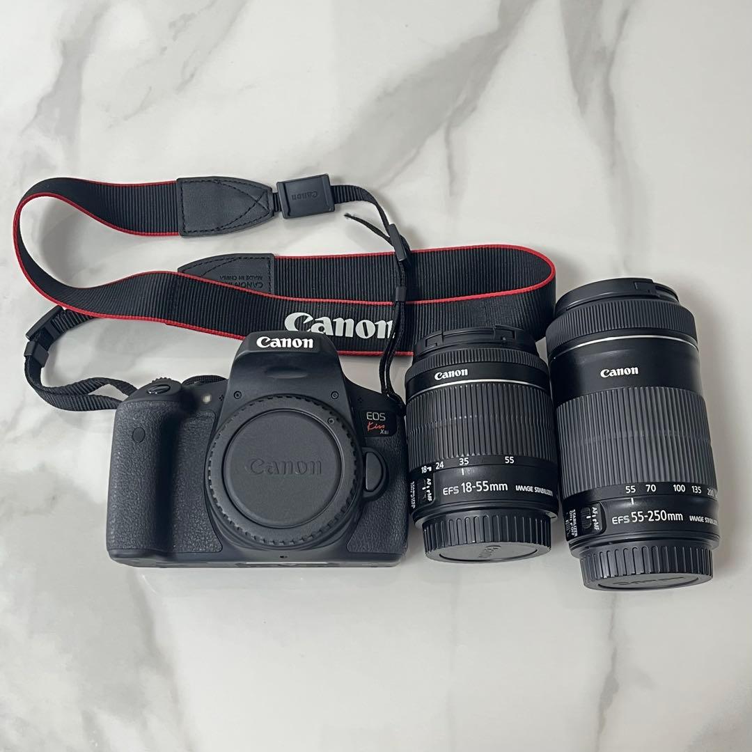Canon EOS Kiss X8i ダブルズームキット 動作確認済 付属品多数 2026年最新】canon eos kiss x8i ダブル ズーム キット 中古の人気