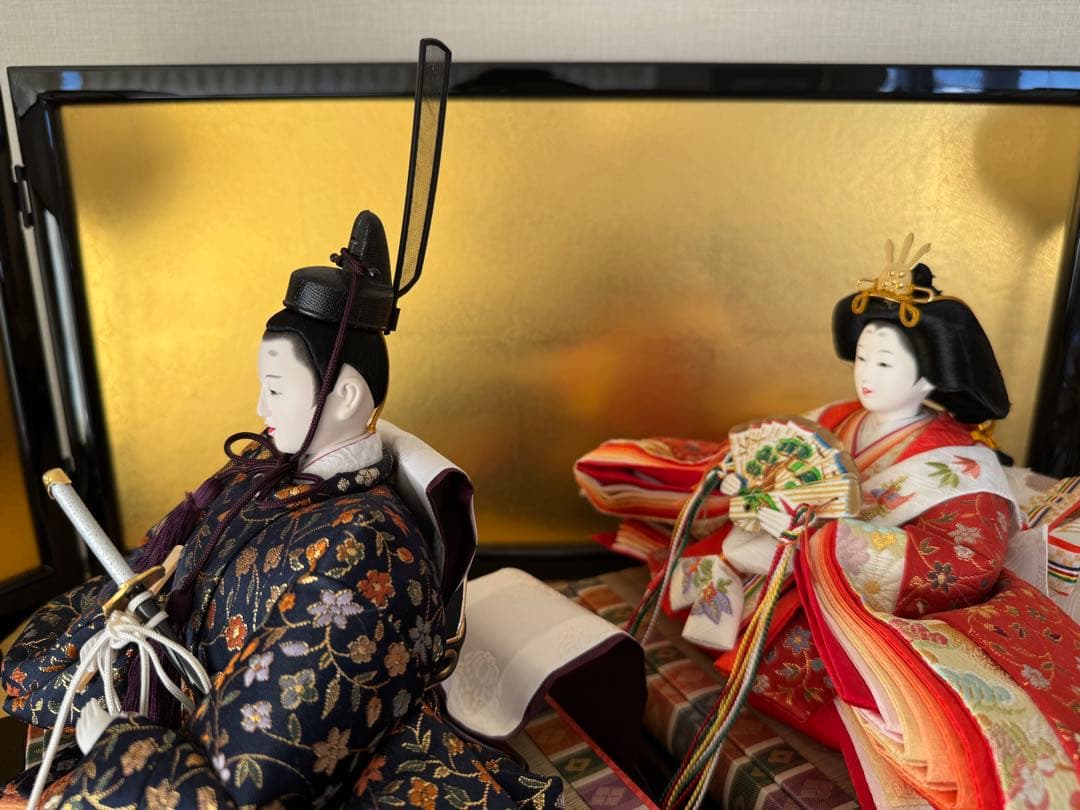 美品 雛人形 伝統的 衣裳着 親王飾り 高島屋特選 玉翠作 - メルカリ