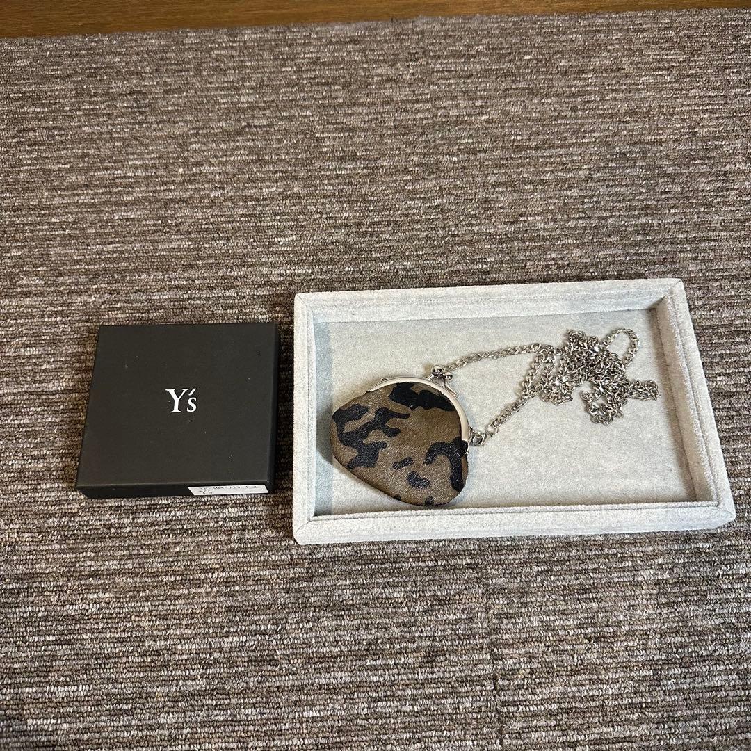 美品 Y's ワイズ ヨウジヤマモト がまぐち チェーンショルダー ポーチ