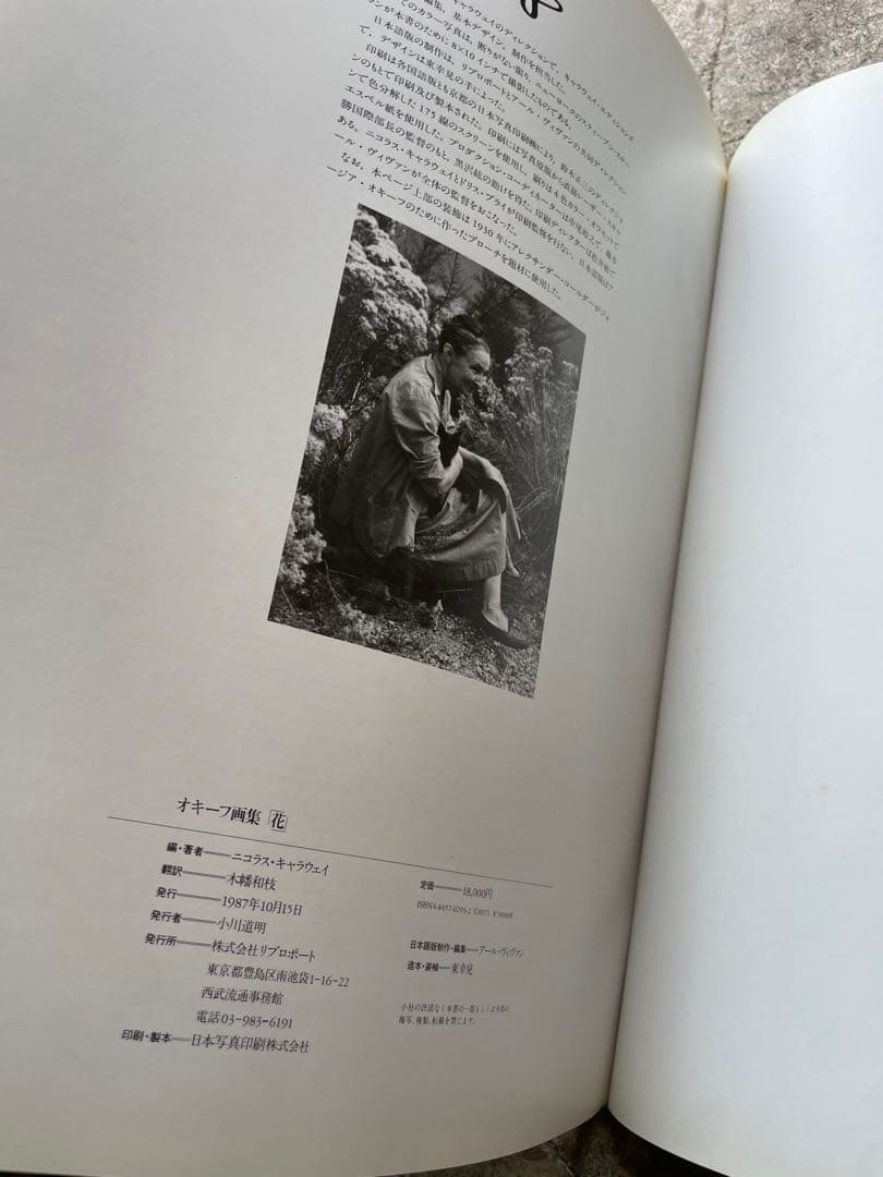大型本 オキーフ画集 「花」 100頁 ニコラス・キャラウェイ/編・著