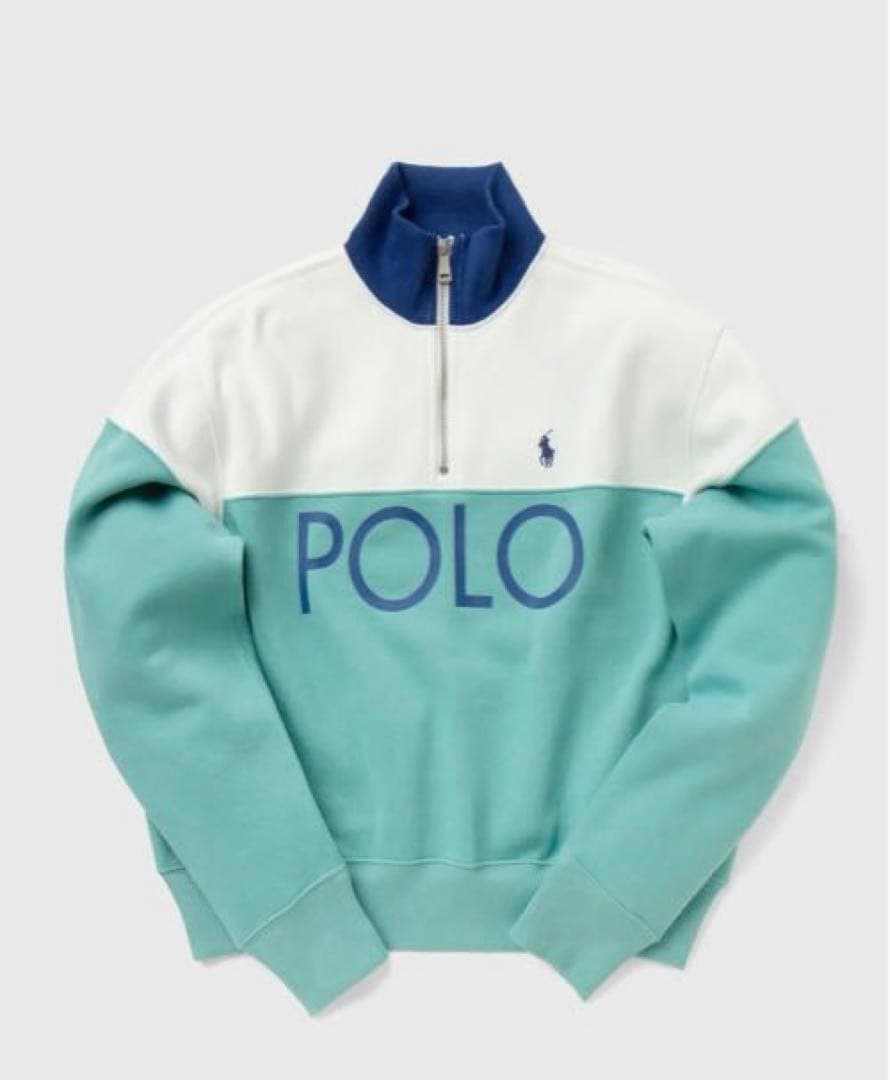 激レア‼️美品♡ラルフローレン♡Half Zip スウェット　裏起毛　ビッグロゴ 激レア‼️美品♡ラルフローレン♡Half Zip スウェット 裏起毛