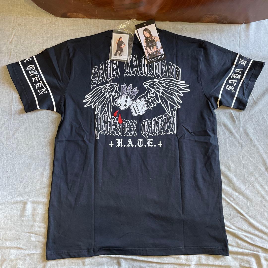 L スターダム 上谷沙弥 Tシャツ ステッカー付 H.A.T.E - メルカリ
