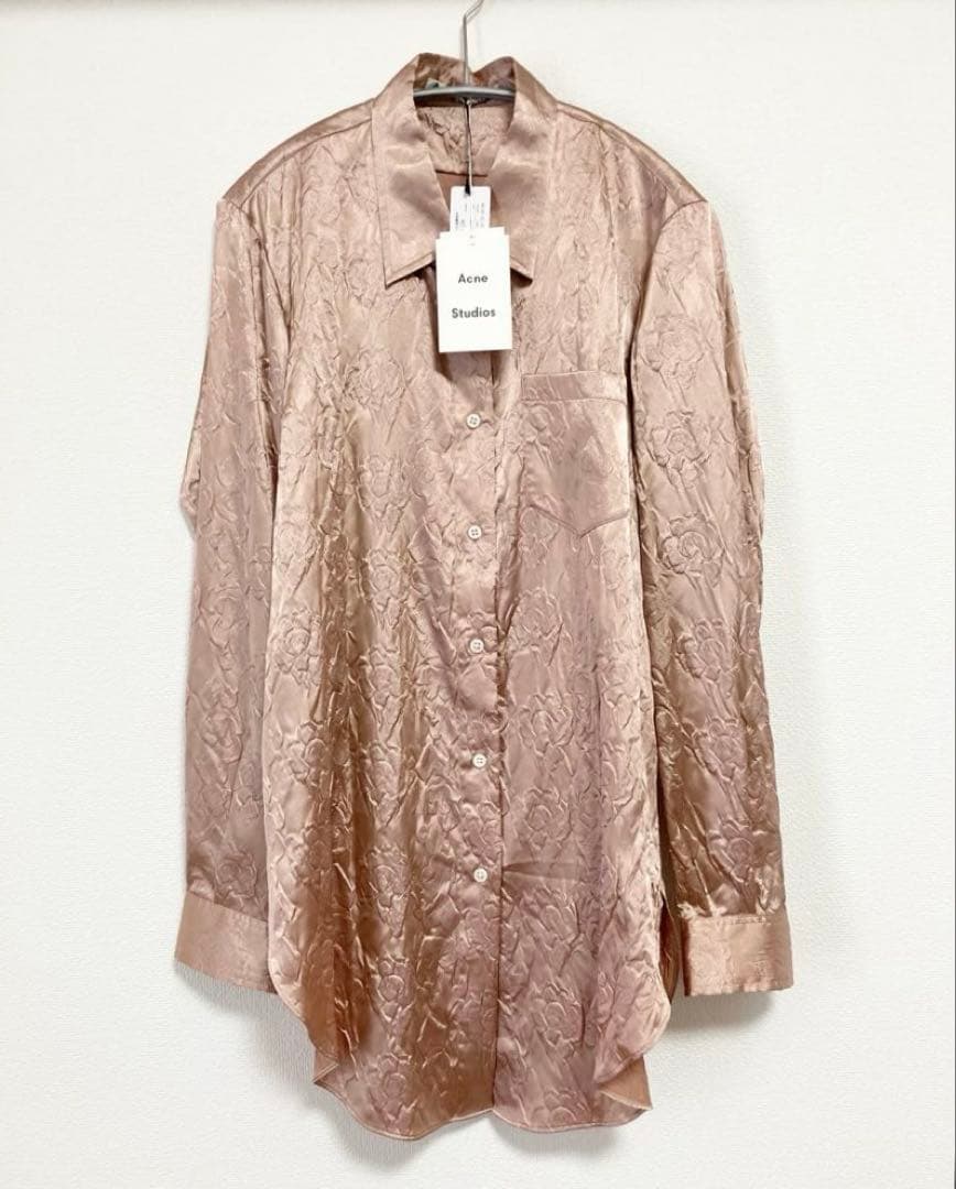 新品☆ ストレッチ サテンシャツ ピンク Acne Studios ¥57200 - メルカリ