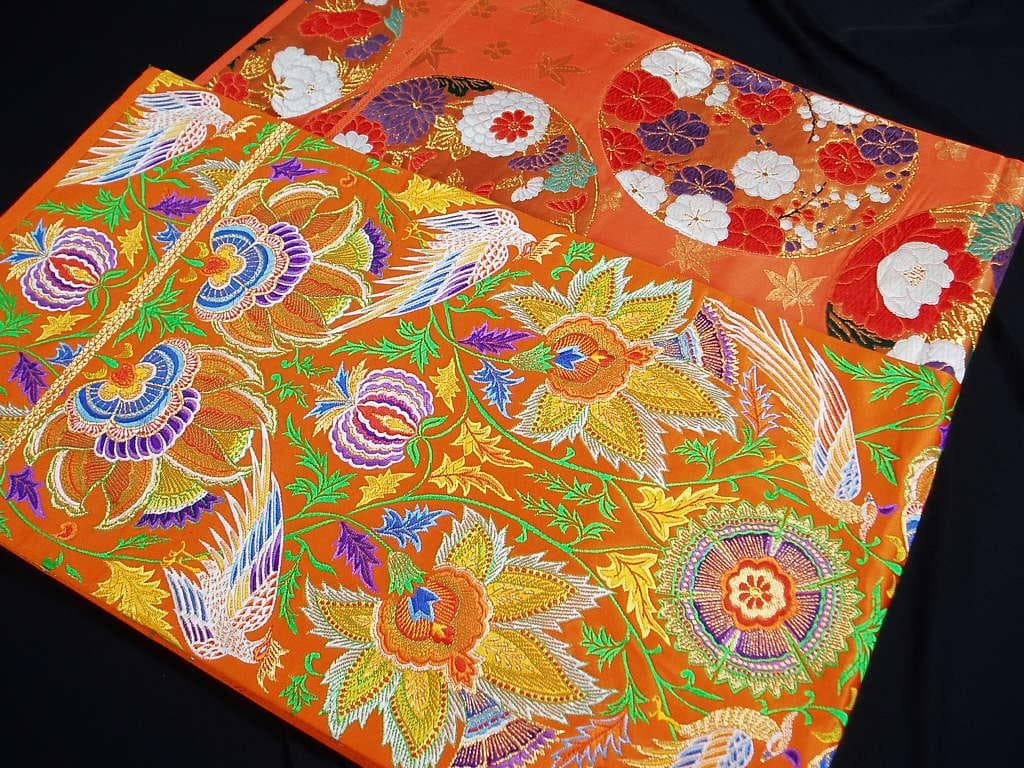 hirotan】◇32◇完全美品振袖用正絹袋帯中古品2点まとめ売り - メルカリ