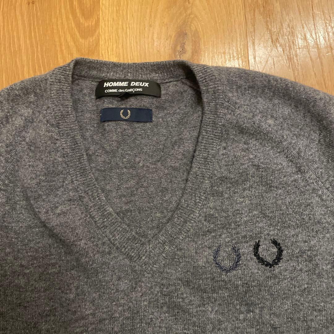 SALE！【ギャルソンオムドゥ×フレッドペリー】イタリア製ニット サイズ