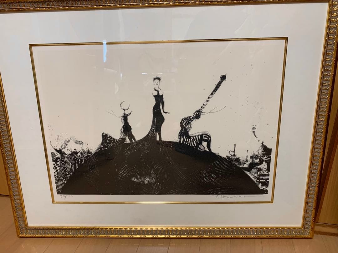 天野喜孝『サロメ』リトグラフ Yahoo!オークション - 天野喜孝 【薔薇姫】 リトグラフ 直筆サイン エ