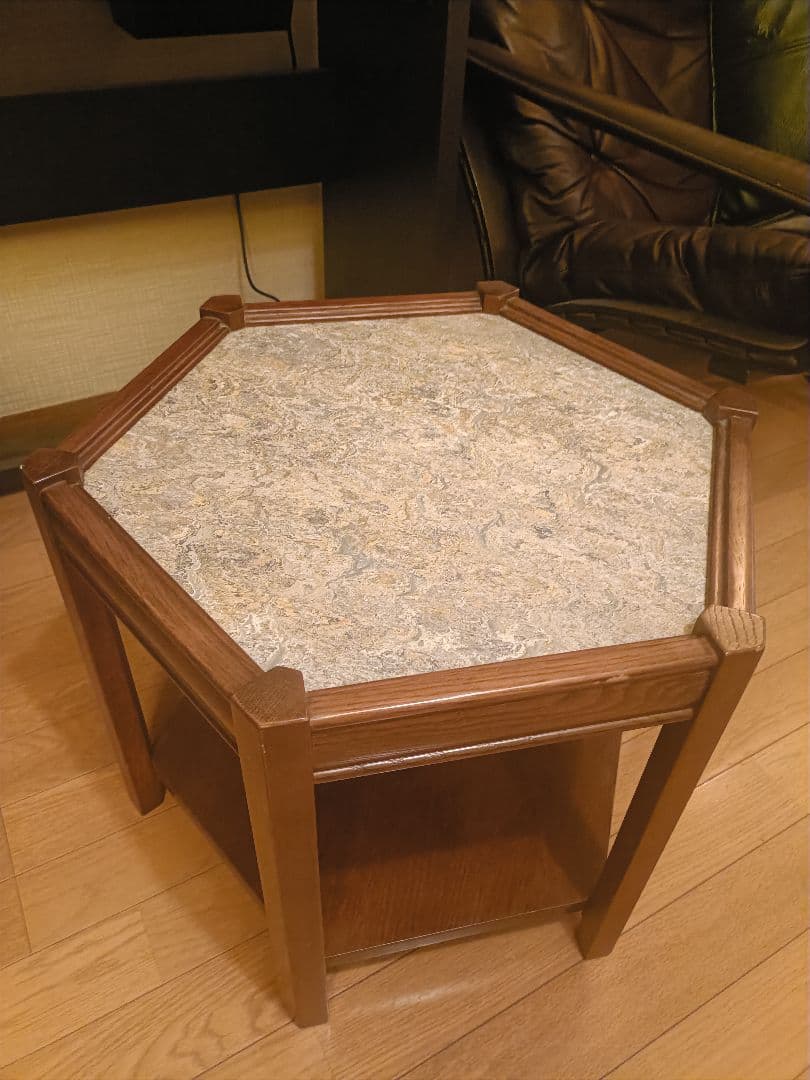 BROOKS HEXAGON TABLE ブルックス ヘキサゴンテーブル　グレー BROOKS HEXAGON TABLE_lino(GRY) ブルックスヘキサゴンテーブル