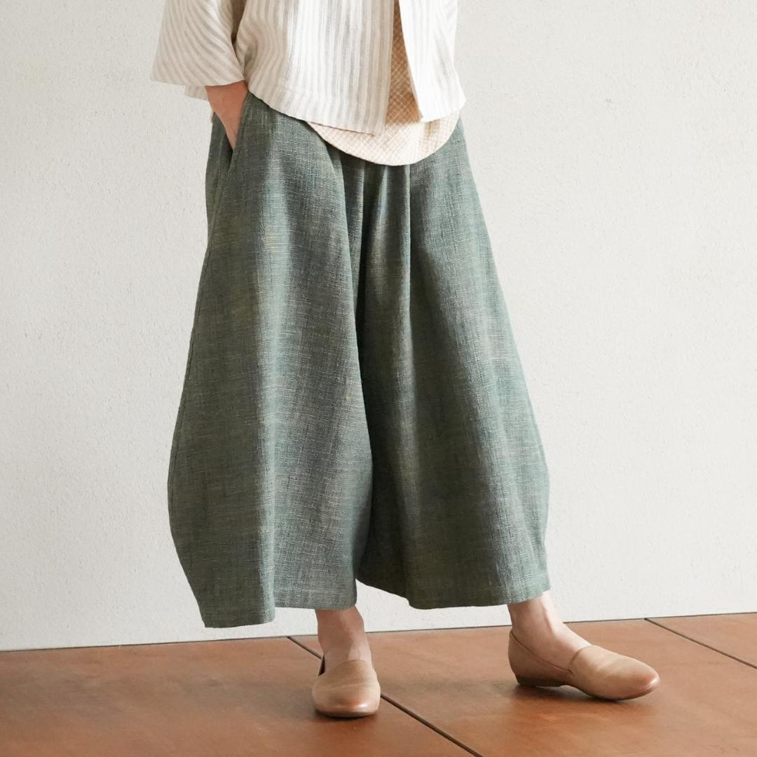 うさと usaato ピエロ パンツ 藍染 草木染 size4