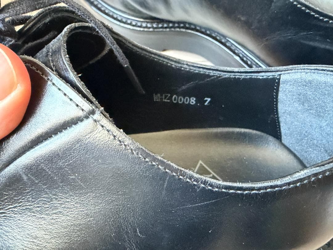 WH WHZ-0008 7.0【干場愛用Zソール】プレーントゥシューズ ブラック