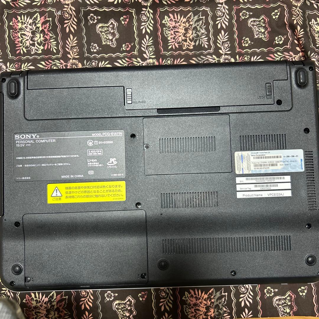 SONY ソニー VAIO バイオ PC PCG-61A11N VPCEG3AJ - メルカリ