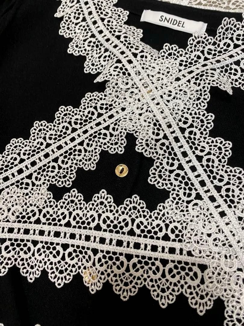 USAGI ONLINE限定】snidel レースボウタイカーディガン - メルカリ